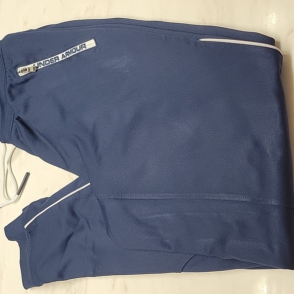 Under Armour Navy Joggers with White Accents - Picture 9 of 10